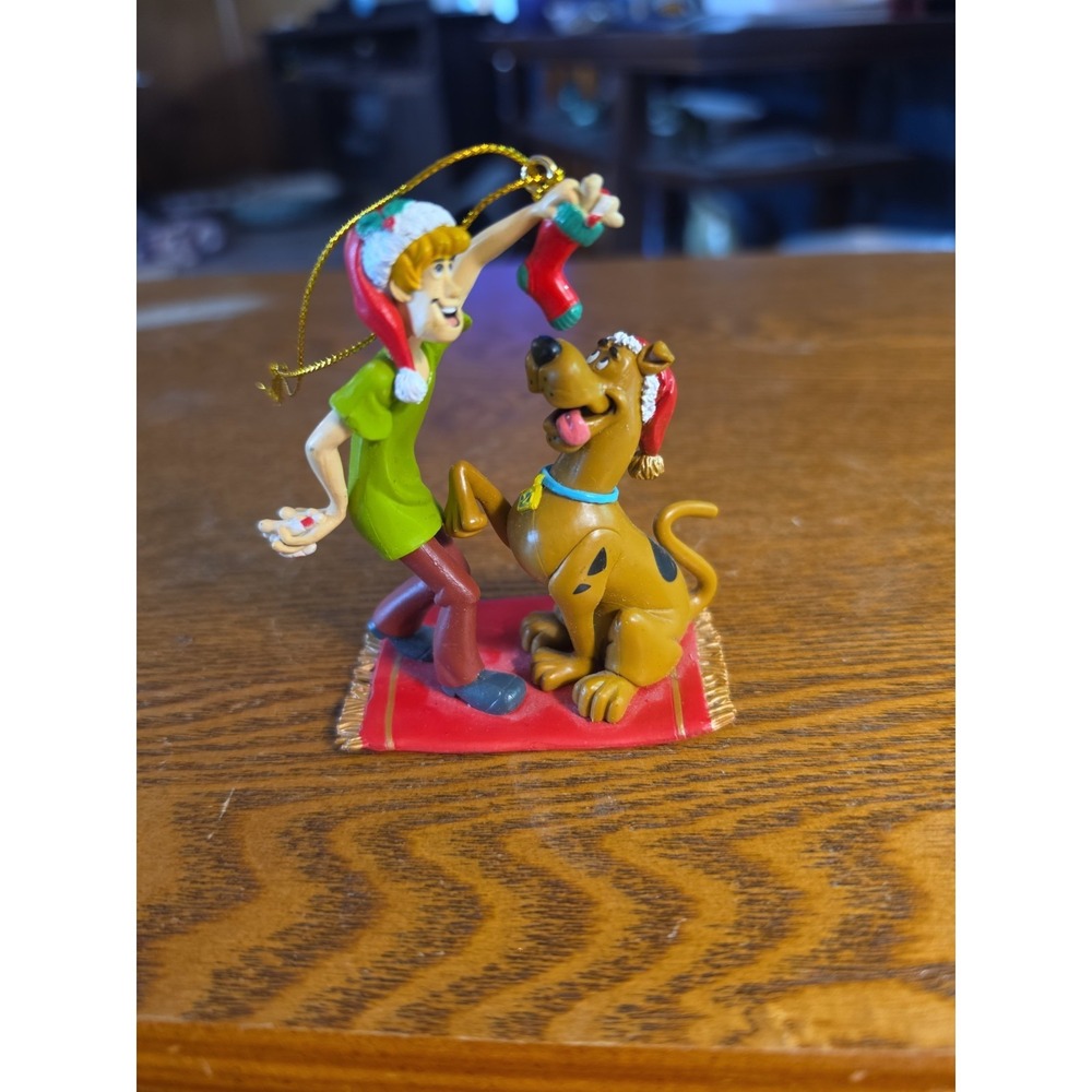 Vintage Scooby-Doo & Shaggy Stocking Christmas Ornament 2002